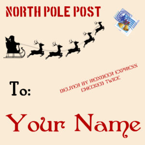 "Post" Santa sack (pull cord) Design