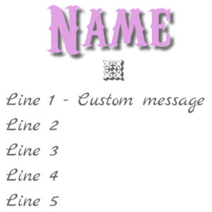 "One sided" custom message cushion Design