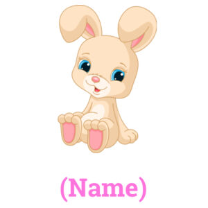 Custom "bunny" cushion cover Design