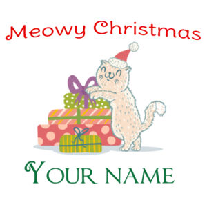 Meowy Christmas - pillow case Design
