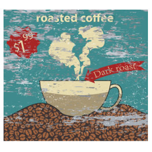 "Coffee Shop" cushion cover Design