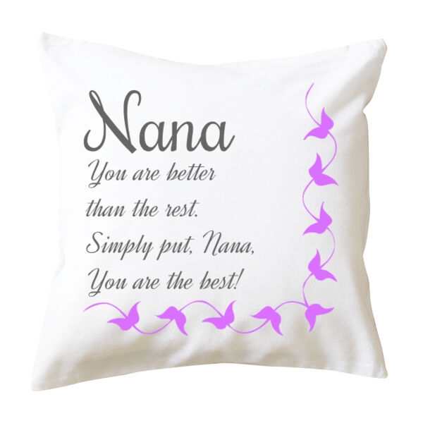 Custom double sided message cushion cover Thumbnail