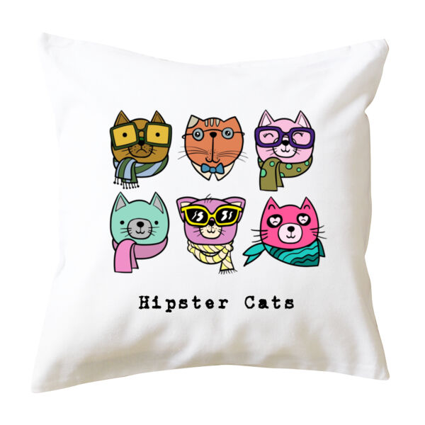Hipster Cats - Cushion Cover Thumbnail
